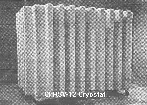 Fiberglass cryostat, as used by CI